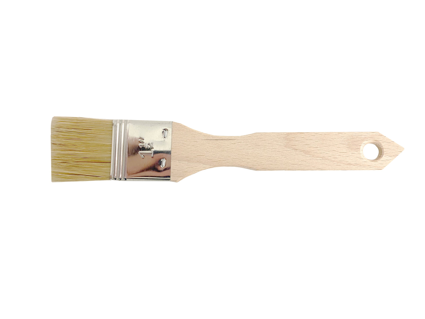 1.5" Flat Wood Handle Brush (Individual) - High quality