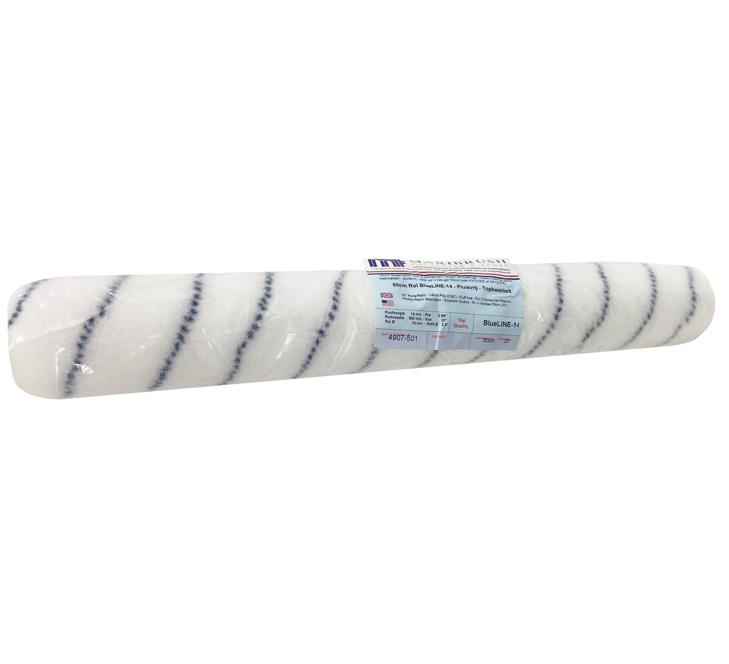 Blue Stripe Epoxy Nylon Roller 14mm pile - Various Sizes